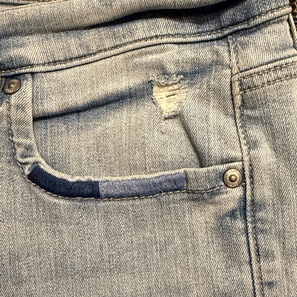 Loft modern skinny crop with embroidery - Picture 8 of 8